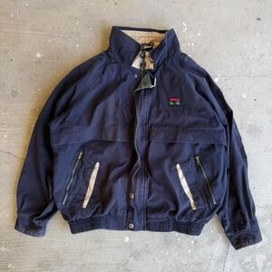 Norman Todd navy bomber jacket